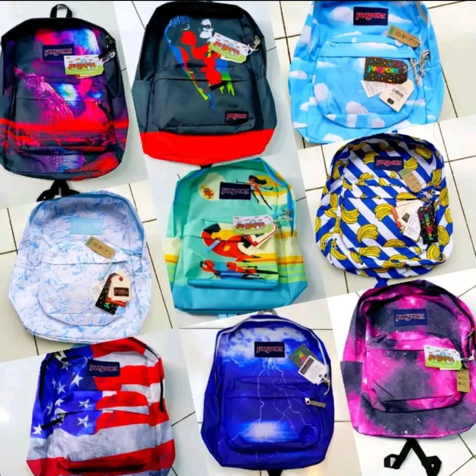 TAS RANSEL JANSPORT PREMIUM resleting full EMBOSS backpack pria