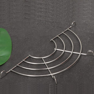 L67 304 Stainless steel semi-circular oil drain rack multi-functional steaming rack heat insulation L