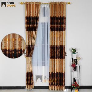 gorden jendela gorden pintu gorden minimalis motif batik black silver bahan super tebal