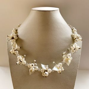 KALUNG KRISTAL PREMIUM CHIKITA  | CRISTAL BEADS NECKLACE | KALUNG MANIK MANIK HANDMADE | AKSESORIS HIJAB | HIJAB FASHION HANDMADE