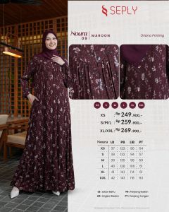 GAMIS SEPLY NOURA 09 DRESS TERBARUU DAILY KASUAL KEKINIAN KONDANGAN KULIAH ARISAN TERMURAHHH