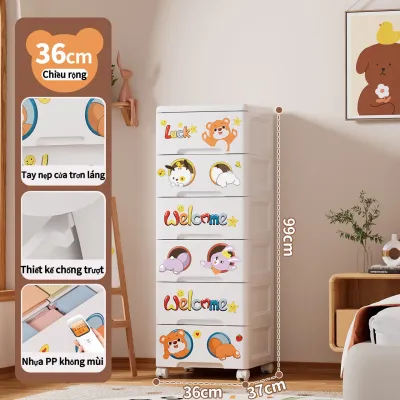 Tủ nhựa cho bé Tủ nhựa đa năng 3-6 tầng 37-65cm tủ nhựa duy tân tủ quần áo trẻ em PP an toàn tủ nhựa đựng quần áo tủ lưu trữ đồ chơi xinh xắn tiện lợi