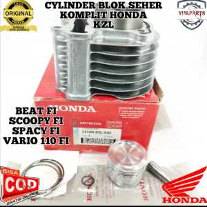 ASLI ORIGINAL CYLINDER BLOK SEHER PISTON HONDA AHM KZL BEAT SCOOPY SPACY FI STATER KASAR VARIO 110