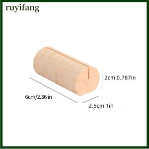 ruyifang Business Card Holder Organizer Office Desk Display Stand Memo Counter Accessories Tabletop Shelf Home Wooden Card Holder Storage
