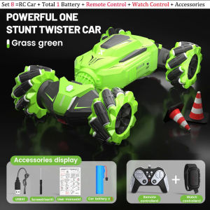 JDD[Available][Fast delivery]JJRC Q177 RC Stunt Car 2.4GHz 4WD RC Drift Car Music Lights Inligent Programming All Terrain Climbing Twist Car Gift Toys