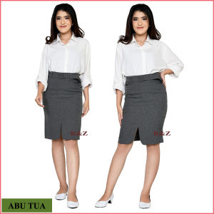 RZ Rok span hitam kerja kantor pendek selutut wanita dewasa polos jumbo model terbaru 2022 kekinian androk sepan viral pakaian formal premium handrok guru tebal import bawahan gereja cewek kristen IP
