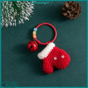 [miqiangzi] 2026 Giáng Sinh Crochet Santa Claus Keychain Mặt Dây Chuyền Túi Quyến Rũ Dễ Thương Handmade Sang Trọng Len Dệt Kim Trang Trí Món Quà Giáng Sinh