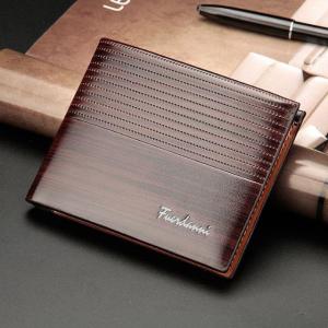Mens Leather Luxury Wallet New Design Short Card Holder Slot Coin Pourse Money Clip Gift