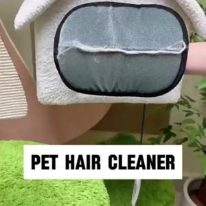 Pet static hair removal gloves dual-sided brush for removinghair lint roller cat hair gloves for removing cat and dog hair cleaning tool