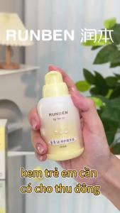 RUNBEN Kem Dưỡng Em Dầu Lòng Đỏ Trứng Kem Dưỡng Ẩm Cho Bé Giảm Khô Ngứa Da Nhạy Cảm 50g