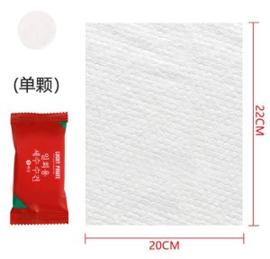 1pcs Disposable Compressed Cotton Towel Portable Travel Non-woven Candy Size Face Towel Wet Wipe Outdoor Moistened Tissue
