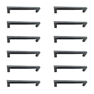 Modern Square Matte Cabinets Handles Sturdy Stainless Steel Hardware Multiple Layer Electroplated for Long Time Use