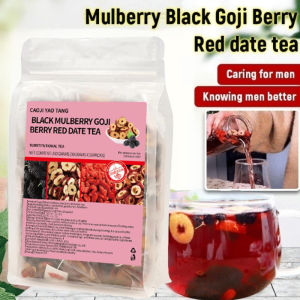 Black Goji Mulberry Red Date Tea Upgraded Healthy Drink For Home Office Men Women Kidney Support Sweet Taste Heart Nourishing/Herbal Tea