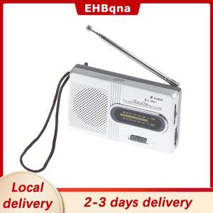 [COD]  HOT SALE Ship within 24 hours Portable Mini Radio Handheld AM FM Music Player Speaker Outdoor Stereo Radio with Telescopic Antenna