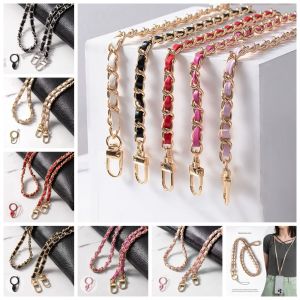 495HS หนังพียู สายคล้องโทรศัพท์แบบคาดตัว 120ซม. (47.24in) หนังโลหะโลหะ โซ่หนังโลหะ ใหม่เล็กๆ โลหะผสมอัลลอยด์ ห่วงโซ่คล้องคอสำหรับโทรศัพท์ สำหรับแขวนโทรศัพท์