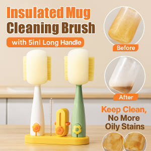 Cup Brush Rinse Without Leaving Oil Stains Removable and Assembled Washable Stains Double Cleaning