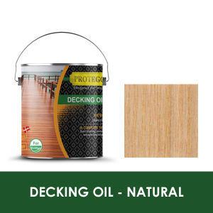 Protego Decking Oil 4L an oil-based formula for exterior woodwork environmentally friendly.