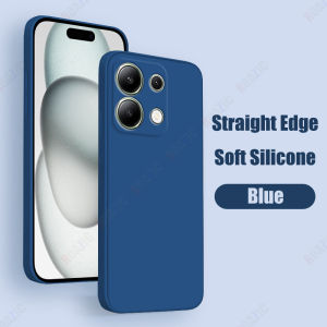 Roazic cho Redmi Note 13 4g vỏ điện thoại mềm Silicone lỏng CẠNH VUÔNG Vỏ máy ảnh Vỏ bảo vệ Ốp lưng mỏng