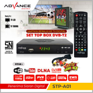 Advance Set Top Box TV Digital Penerima Siaran Digital Receiver Full HD STPA01 Garansi Resmi 1 Tahun