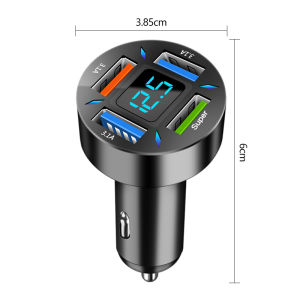 66w 4 in 1 adapter car charger for ip/Android car usb port car charger adapter fast charging