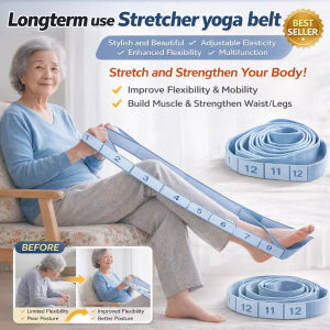 Elastic Digital Yoga Stretching Band 8 Loops Pilates Resistance Bands High Quality Fitness Tension Belt Exercise Pulling Band