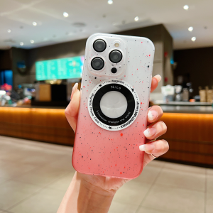 KISSCASE Gradient Matte Case for IPhone 14 Pro Max 14 Plus 13 12 Pro Max Plus 11 Case Lens Film Full Protect Phone Wireless Charging Cover Fundas