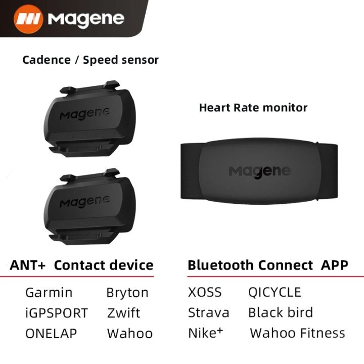 Magene Strava Speedometer Magene S3+ Speed/Cadence Sensor ANT+ Bluetooth  Computer