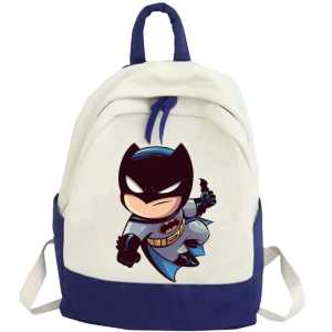 (FREENAME) Tas Ransel Anak Premium Anti Air Terbaru Motif BATMAN