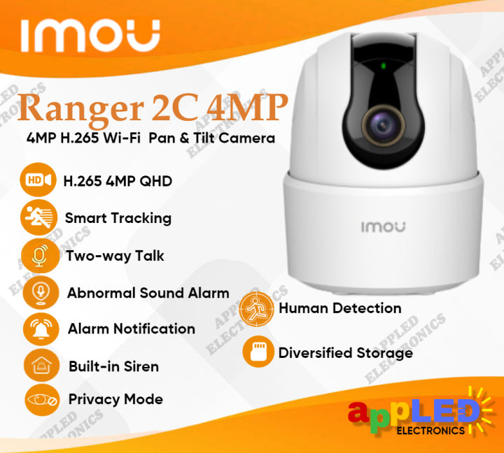 Imou Ranger 2C 4MP 4MP Wi-Fi PT Camera with Mic and Speaker AI Human ...