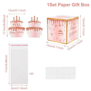 Money Pulling Box Surprise Gift Box Birthday Gift Money Cake Pulling Box Birthday Party Decorations