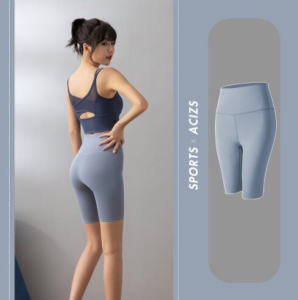 HOLA Breathable Stretch High Waist Workout Yoga Shorts for Women Running Biker Shorts