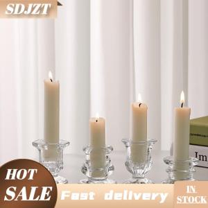 SDJZT Nến thủy tinh chủ mới lạ Bắc Âu trang trí nội thất nến lãng mạn nến đứng Bàn phụ kiện đám cưới centerpieces đồ trang trí quà tặng