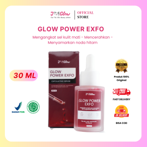 Jglow Skincare Glow Power Exfo Serum Exfoliasi Membantu Mengangkat sel kulit mati  menghaluskan tekstur kulit  dan Mencerahkan Kulit Wajah