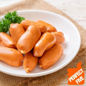 Perfect Five Chicken Cheese Cocktail Sausage 五佳 芝士小香肠 (200g) Min 3 Pkt Frozen / Steamboat