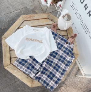 Yếm bé trai bé gái- Sét yếm kẻ áo thêu siêu đẹp