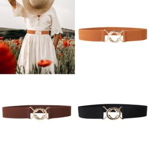 Fashionable Corset Belt Women Elastic Waistband Breathable Waist Cincher Stretchable Waist Band For Office Lady Dresses