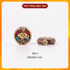 Hạt charm Hạt xâu vòng cổ vòng tay phối vòng Tây Tạng bình an may mắn với các biểu tượng tốt lành Mật tông