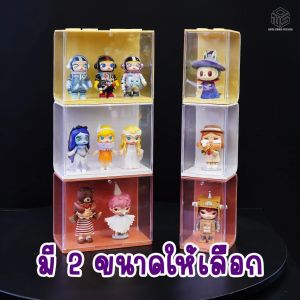 กล่องเลโก้จิ๋ว มีประตู ต่อซ้อนทับกันได้ กล่องใส่โมเดล กล่องอาร์ททอย popmart กล่องโชว์โมเดล