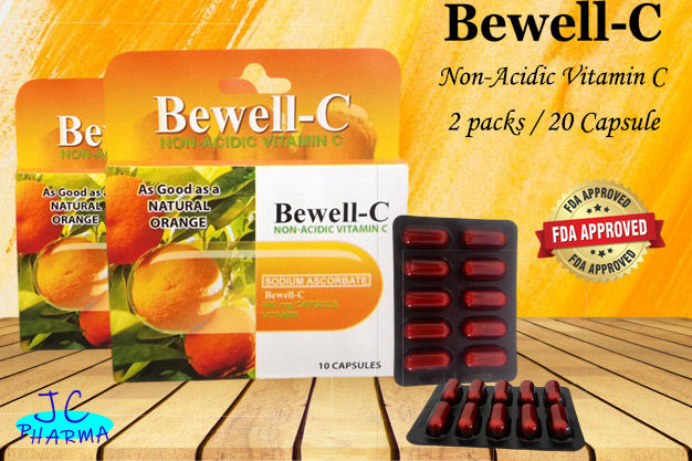 Authentic Bewell C Non Acidic Vitamin C Tinge Pack of 20 capsules