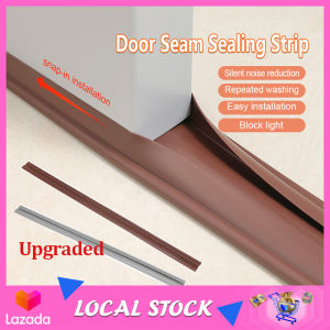 【NEW Upgraded!】2Pcs Door Sealing Stripping PVC Under Door Seam Blocker Soundproof Blocks Out Insects Windproof Door Bottom Strip Flexible Gap Seal Strip