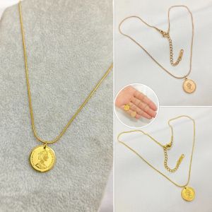 Kalung Wanita Simple Titanium Elizabeth Anti Karat Korean Style Aksesoris Perhiasan Rantai Belut