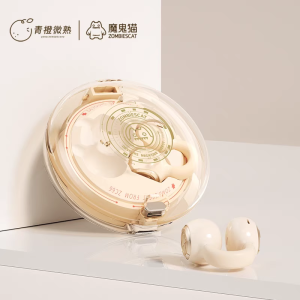 ZOMBIESCAT B3 True Wireless Clip-On Earbuds  Open-Ear Noise Cancelling Headphones Ideal for Sports & Gaming Headset