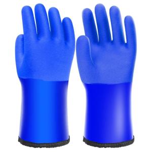 Cold Resistant Work Gloves Fleece Lined Waterproof Durability Rubber Materials Suitable For Harsh Winter Conditions 2pcs