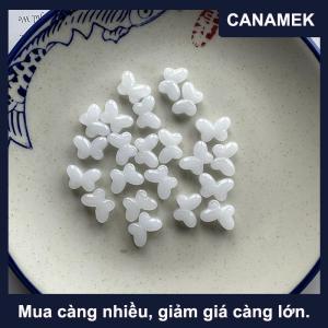 【CANAMEK】 10 cái lốc hỗn hợp bướm lampwork hạt thủy tinh men hạt đối với trang sức làm phát hiện DIY Vòng đeo tay Bông tai kẹp tóc phụ kiện