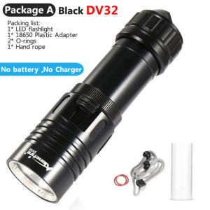 Alonefire DV30 DV32 3000LM XM-L2 LED Diving Flashlight Torch 100M Underwater Waterproof Scuba Diving Light