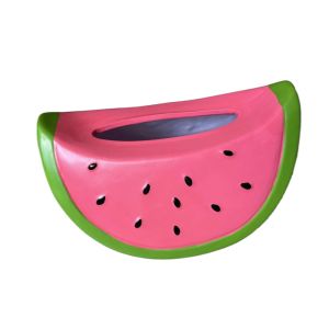 DYJKOUG Fruit Watermelon Tissue Box Decorative Model Toy Watermelon Ornament Decoration Room Decoration Collectible Watermelon Paper Storage Box Home Decoration