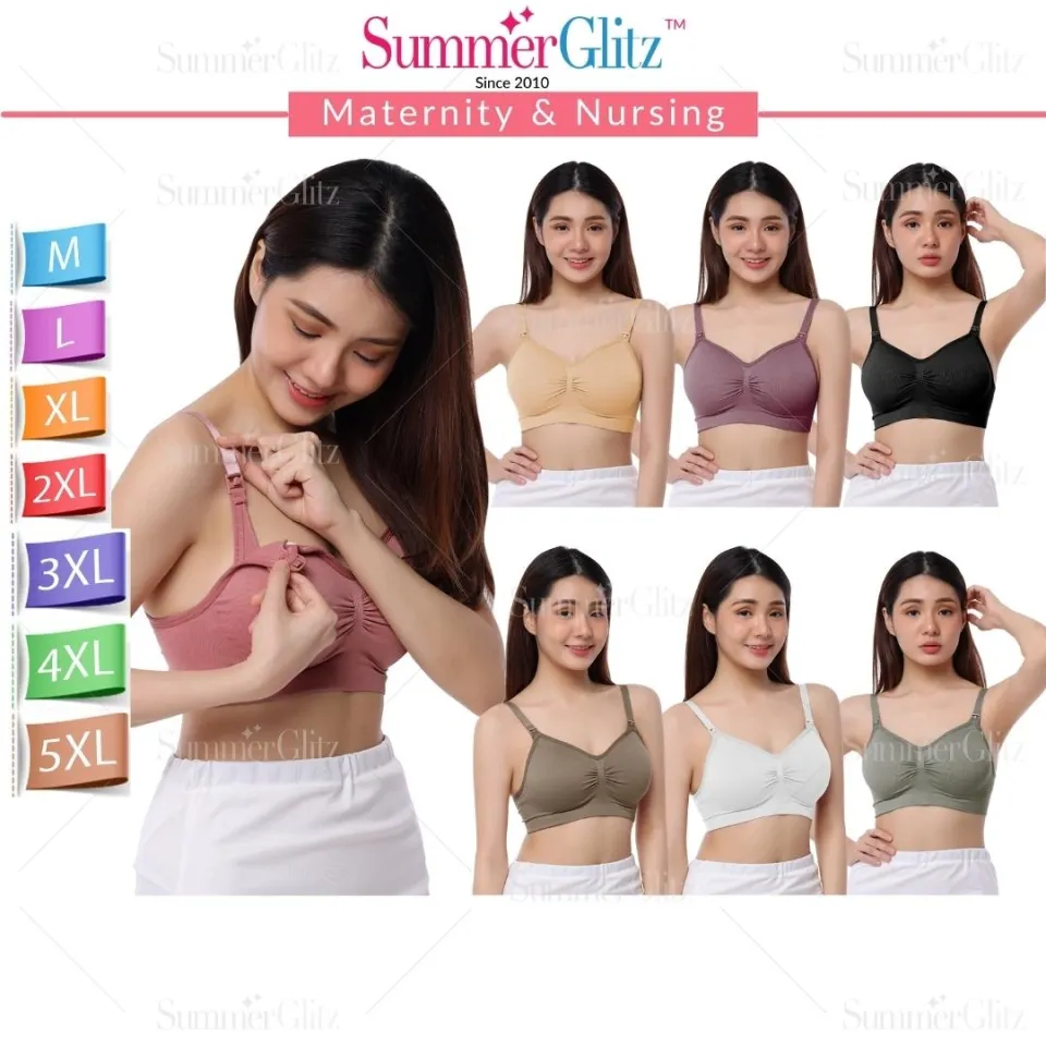 SummerGlitz Maternity & Nursing Women Wireless Lingerie Bra Underwear Push  Up, Mengandung Menyusu Pakaian Dalam Wanita