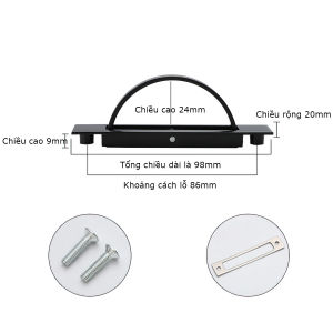 Tay nắm âm xoay bán nguyệt BAUHO