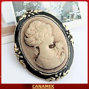 Miễn phí vận chuyển✨ [Mimar] Phụ nữ Vintage Cameo Thanh Lịch Cài áo Cổ Cưới Quyến Rũ Chân Dung Cài áo
