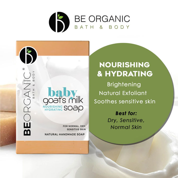 Be Organic Baby Goats Milk Soap 110g Sensitive Skin Soap Bar - Main Image